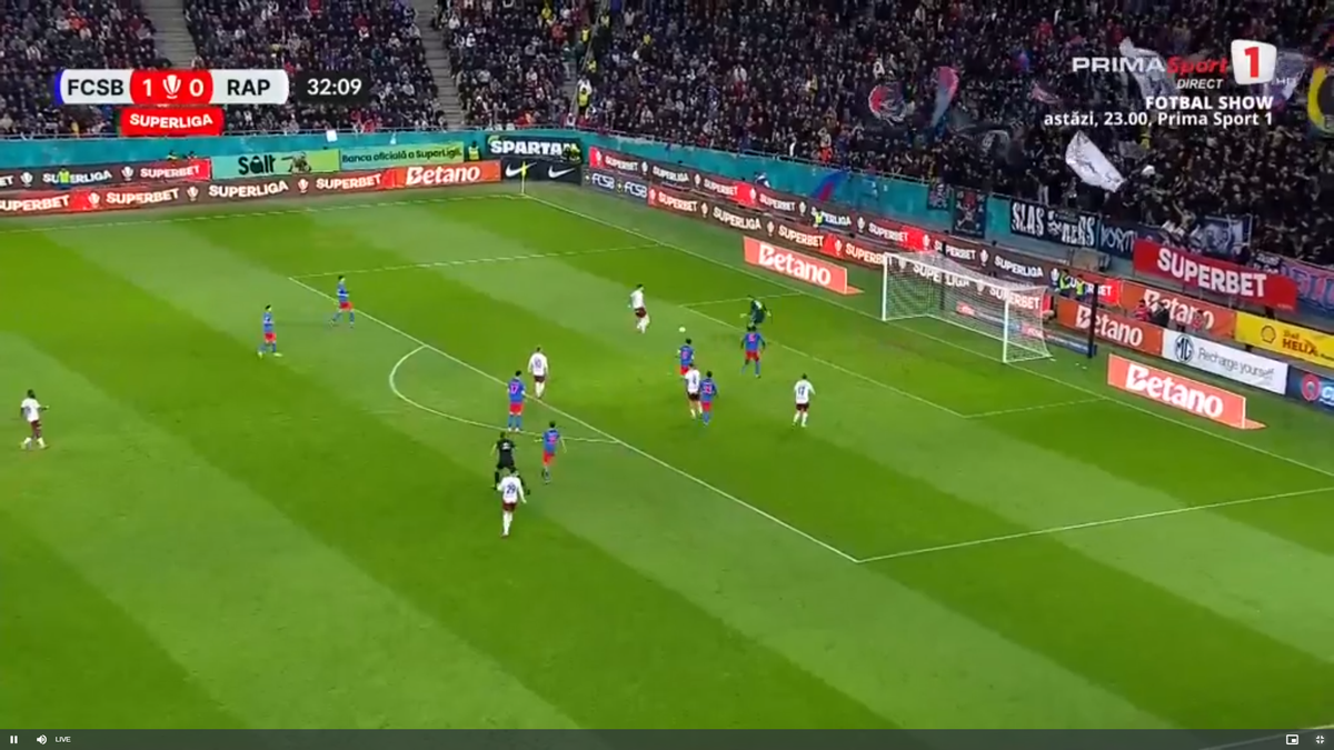 Faza din Rapid - FCSB care l-a făcut pe Marius Șumudică să ceară disperat intervenția VAR » Primul verdict al specialistului