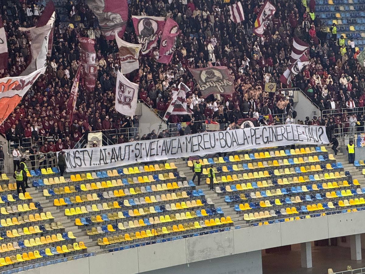 Toate mesajele galeriilor din FCSB - Rapid » Ironii tăioase și 4 bannere INTERZISE de Jandarmerie: „Nu reușiți în veci”