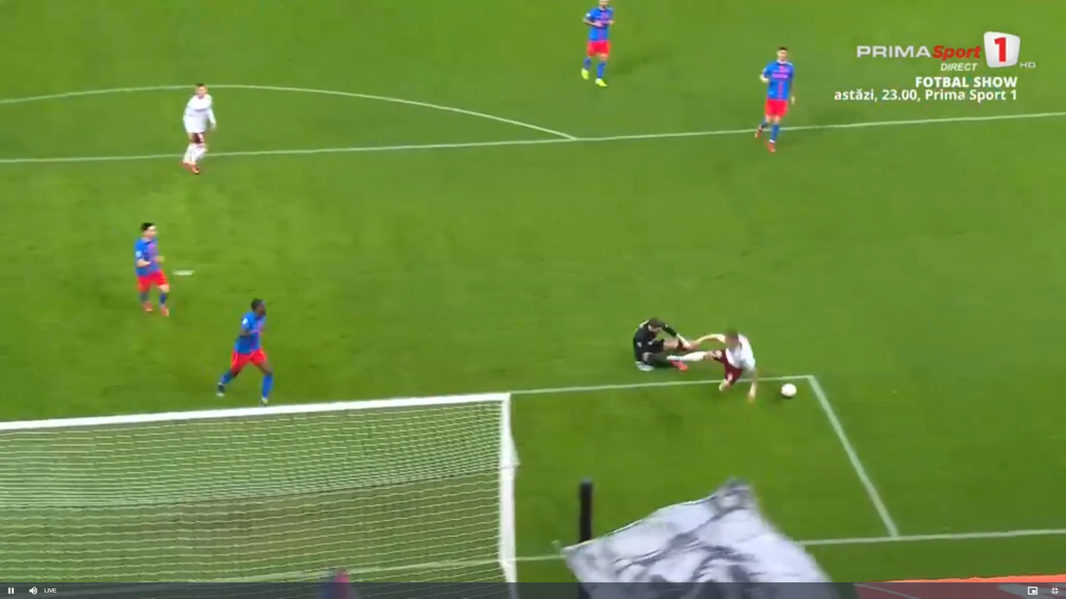 Faza din Rapid - FCSB care l-a făcut pe Marius Șumudică să ceară disperat intervenția VAR » Primul verdict al specialistului