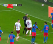 Rapid a cerut penalty în prima repriză a derby-ului cu FCSB, foto: captură Prima Sport