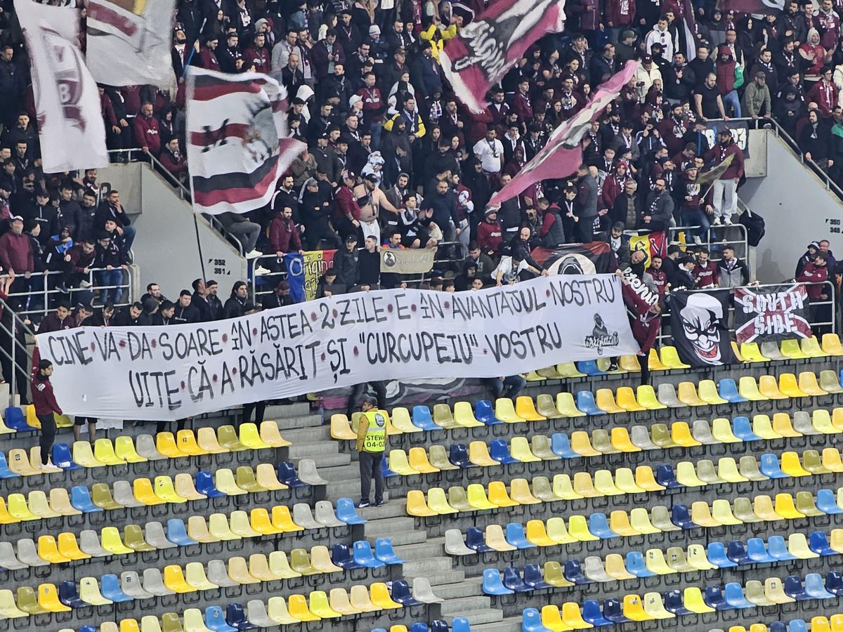Toate mesajele galeriilor din FCSB - Rapid » Ironii tăioase și 4 bannere INTERZISE de Jandarmerie: „Nu reușiți în veci”