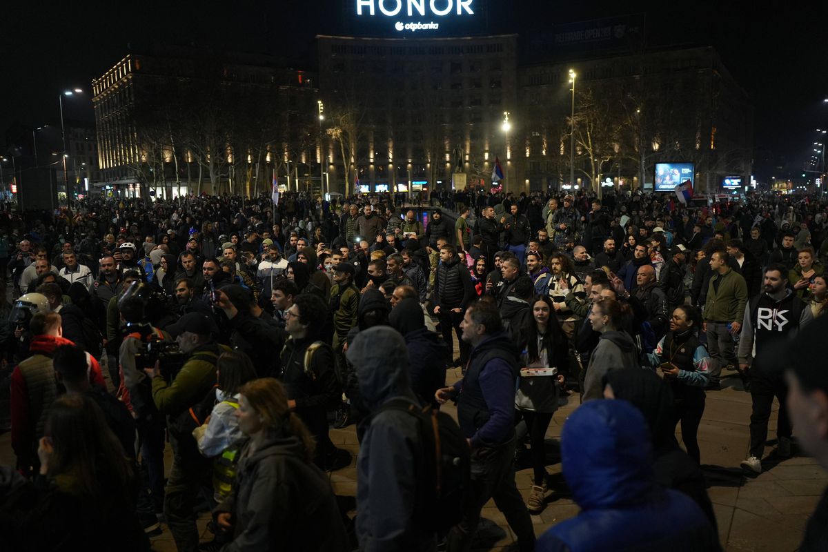 Protest în Serbia, 15 martie 2025