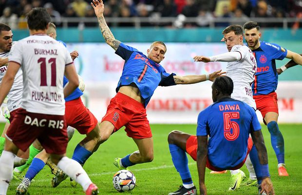 FCSB - Rapid 3-3 » Cel mai spectaculos meci al sezonului! Rapid rămâne „kriptonita” roș-albaștrilor și în inferioritate numerică