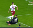 Rapid a cerut penalty în prima repriză a derby-ului cu FCSB, foto: captură Prima Sport