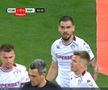 Rapid a cerut penalty în prima repriză a derby-ului cu FCSB, foto: captură Prima Sport