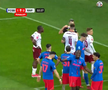 Rapid a cerut penalty în prima repriză a derby-ului cu FCSB, foto: captură Prima Sport