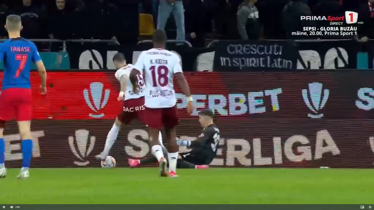 Faza din Rapid - FCSB care l-a făcut pe Marius Șumudică să ceară disperat intervenția VAR » Primul verdict al specialistului