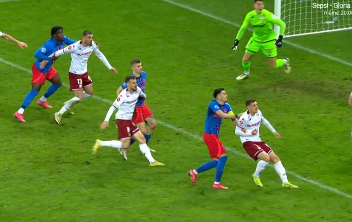 Debut de COȘMAR la Rapid! » Gafă de proporții și gol încasat în derby-ul cu FCSB