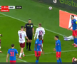 Rapid a cerut penalty în prima repriză a derby-ului cu FCSB, foto: captură Prima Sport