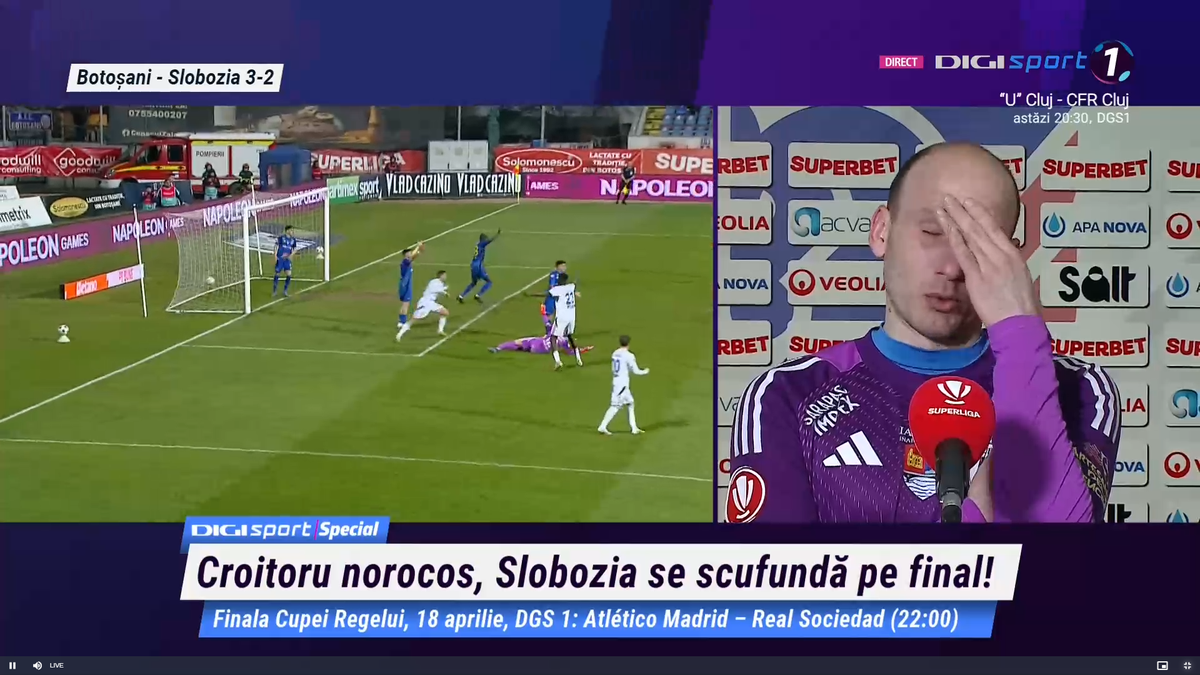 Fotbalistul a izbucnit în lacrimi și a plecat de la interviu: „Suntem ca după o înmormântare”