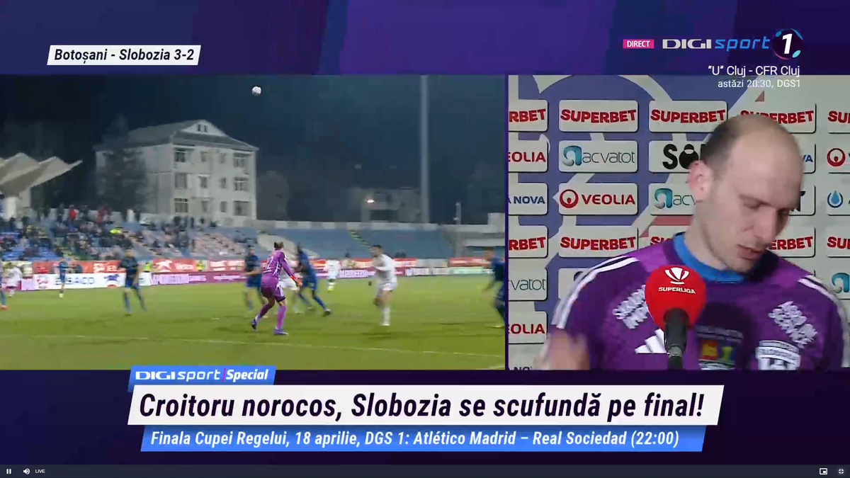 Denis Rusu, în lacrimi după Botoșani - Slobozia