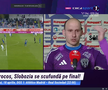Denis Rusu, în lacrimi după Botoșani - Slobozia // FOTO: captură @Digi Sport