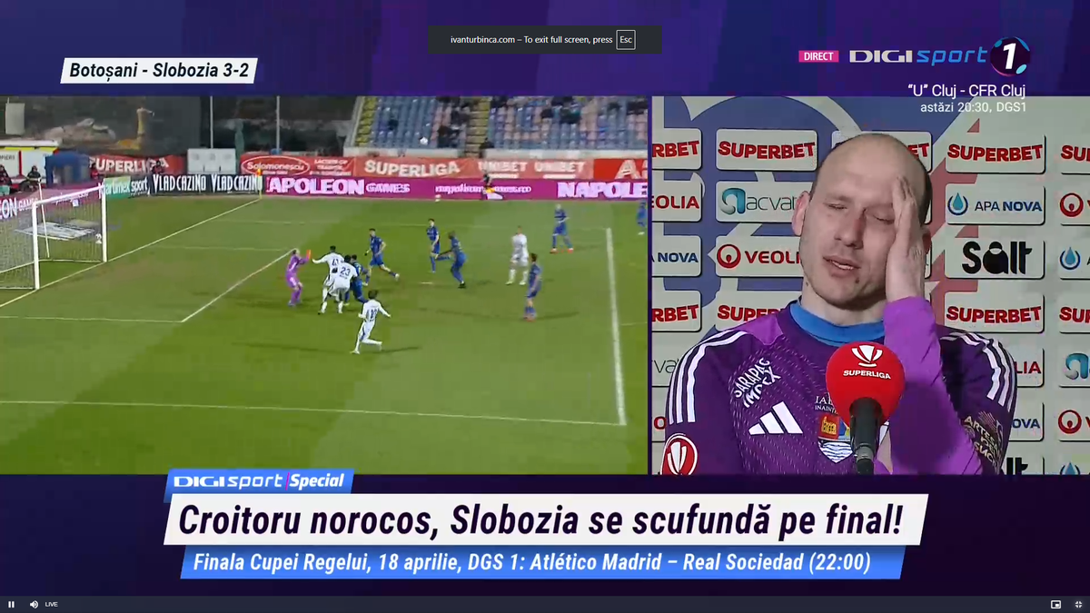 Fotbalistul a izbucnit în lacrimi și a plecat de la interviu: „Suntem ca după o înmormântare”