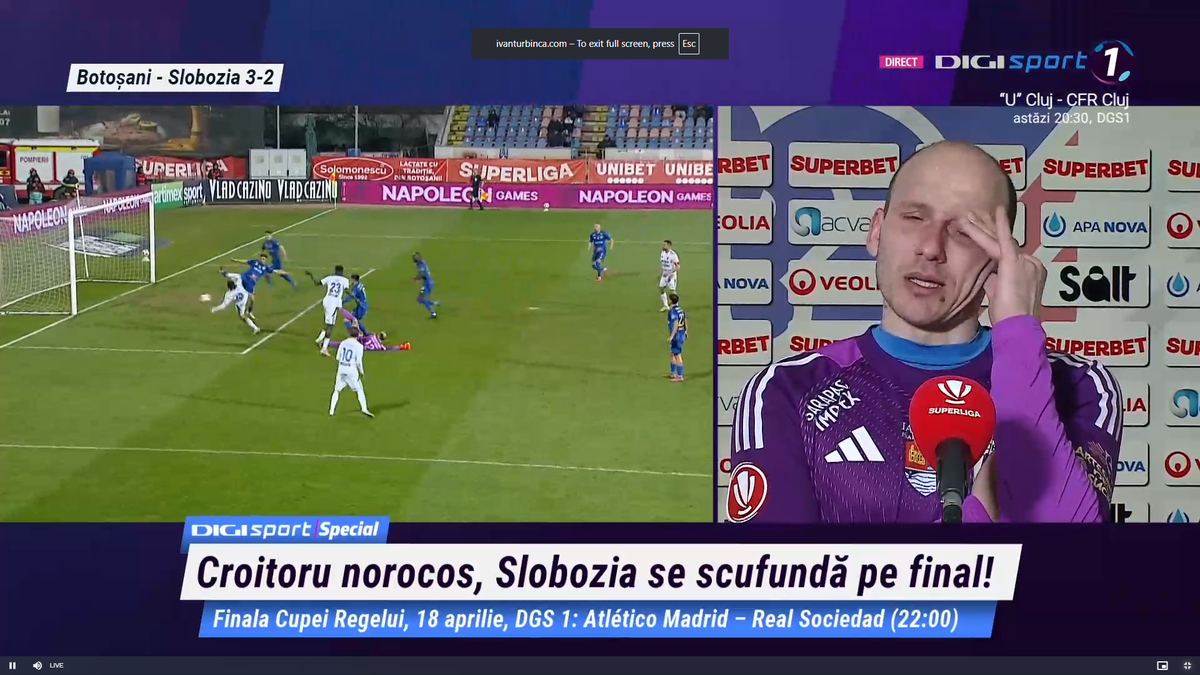 Fotbalistul a izbucnit în lacrimi și a plecat de la interviu: „Suntem ca după o înmormântare”