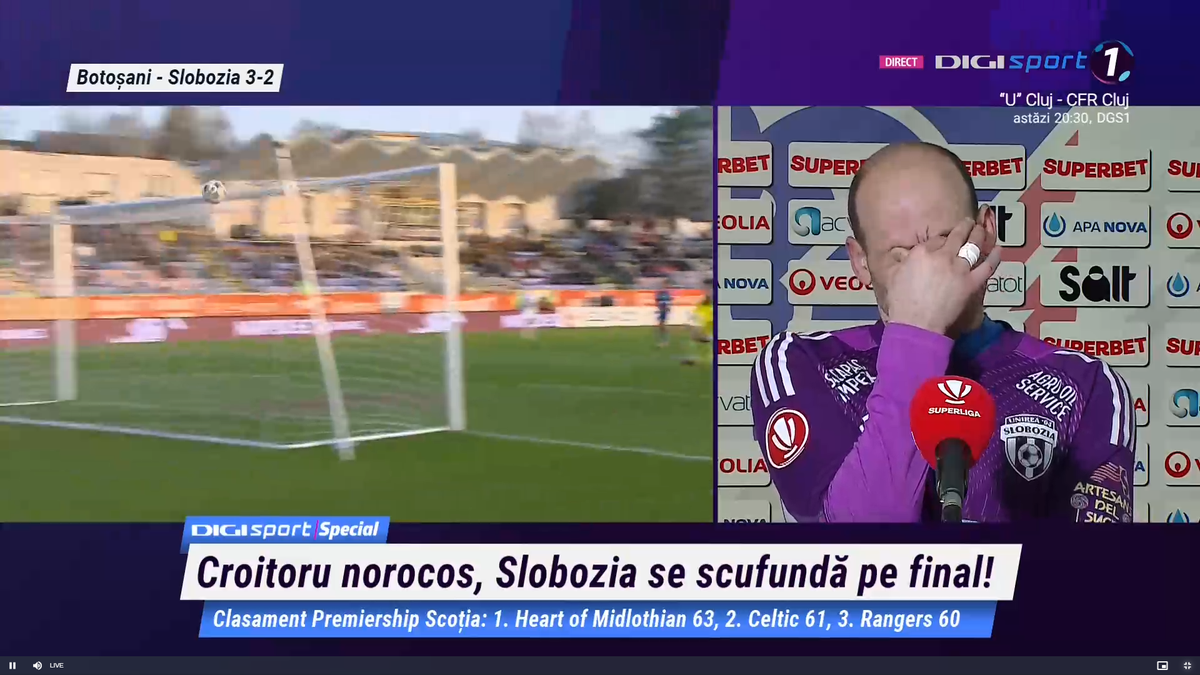 Denis Rusu, în lacrimi după Botoșani - Slobozia