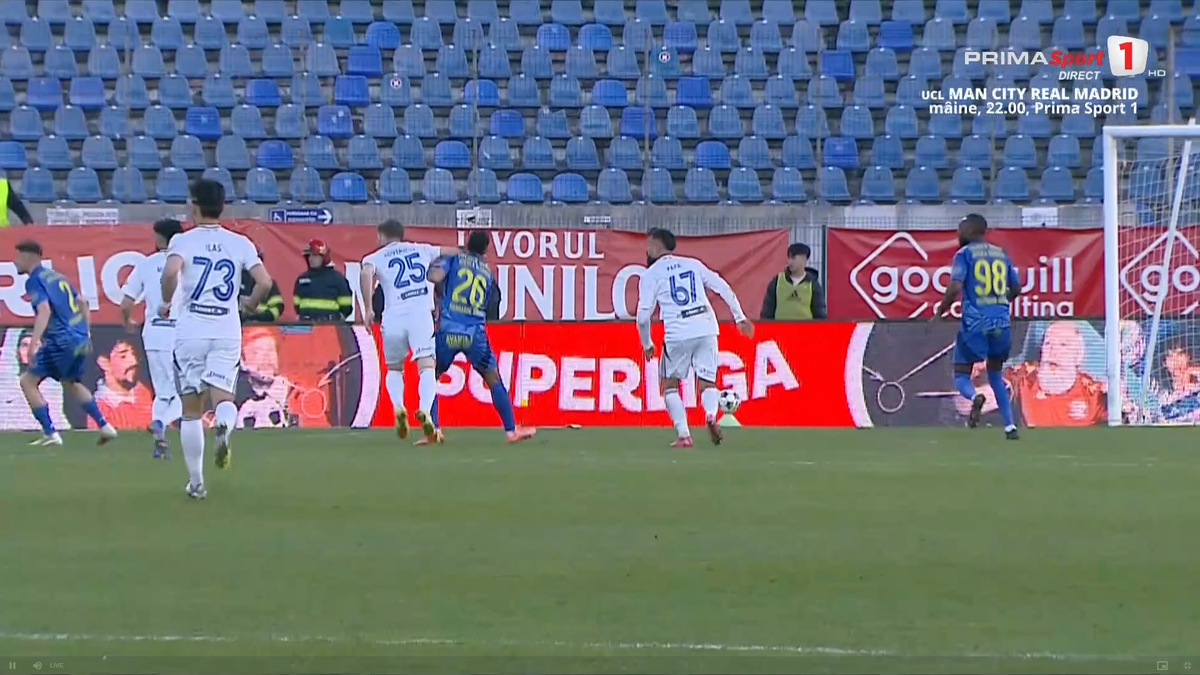 Mykola Kovtalyuk, cartonaș roșu în FC Botoșani - Unirea Slobozia