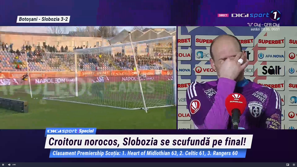 Fotbalistul a izbucnit în lacrimi și a plecat de la interviu: „Suntem ca după o înmormântare”