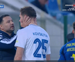 Mykola Kovtalyuk, cartonaș roșu în FC Botoșani - Unirea Slobozia // FOTO: captură Prima Sport
