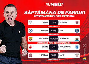 Săptămâna de pariuri începe în forță! Verifică recomandările din SuperSocial