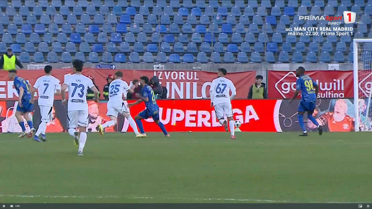 Mykola Kovtalyuk, cartonaș roșu în FC Botoșani - Unirea Slobozia