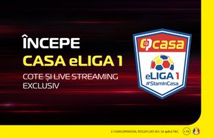 Liga 1 e din nou în ofertă! Pariezi pe derby-urile din Casa eLiga FIFA 20