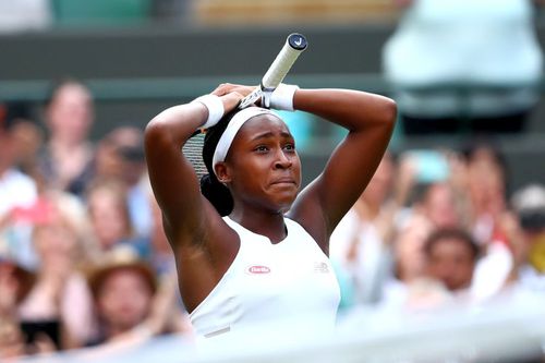 Cori Gauff a ajuns până în optimi la Wimbledon 2018, unde a pierdut chiar în fața Simonei Halep. foto: Guliver/Getty Images