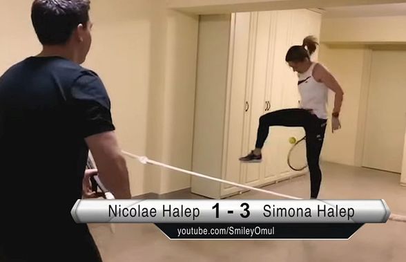 VIDEO Simona Halep, show inedit în garaj pentru Smiley » Ce „trofeu” a câștigat