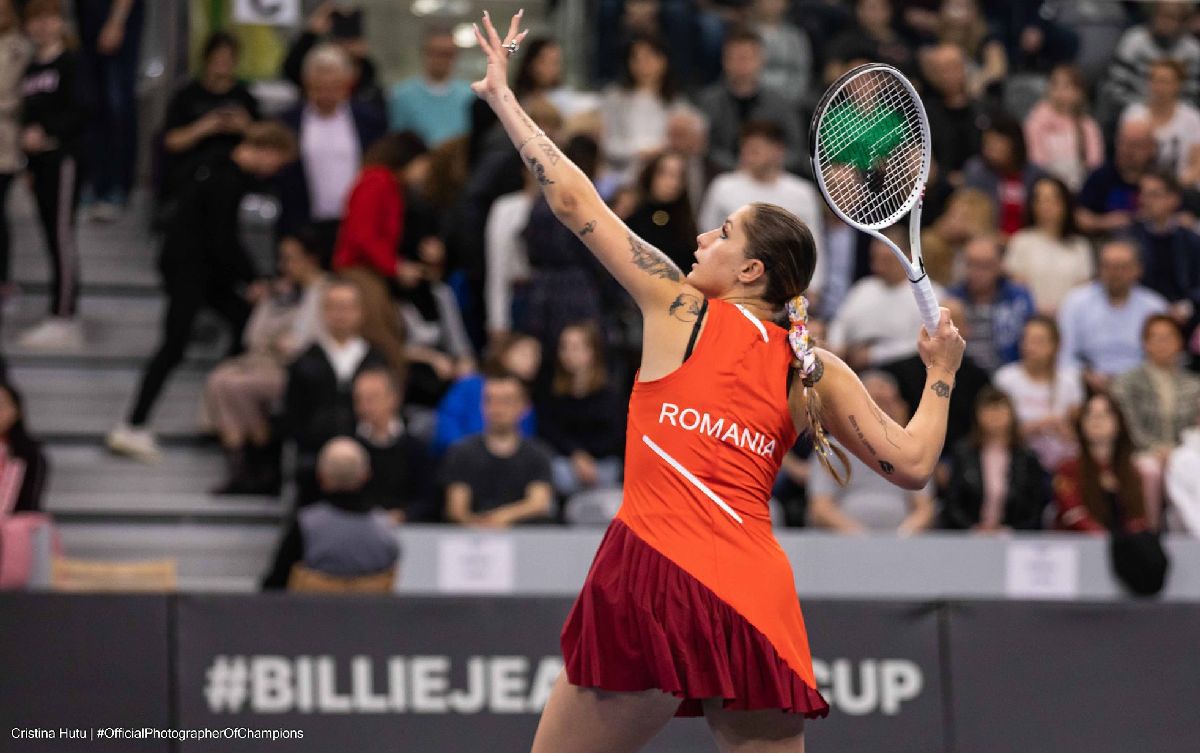 Polonia - România, Billie Jean King Cup, ziua 2: Iga Swiatek - Andreea Prisăcariu