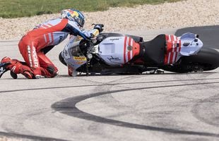 Moment cumplit pentru Alex Marquez: a vomitat și a căzut de pe motocicletă în timpul cursei » „Corpul parcă era în colaps”