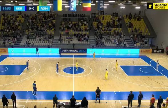 Au sfidat UEFA! » Gestul jucătorilor români înaintea meciului de futsal de ieri cu Ucraina