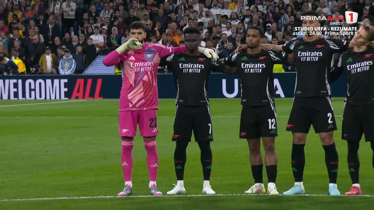 Moment de reculegere emoționant înainte de Real Madrid - Arsenal