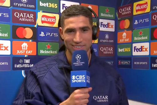 Achraf Hakimi în intervenția de la CBS Sports Golazo