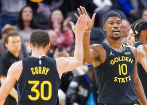 Steph Curry și Jimmy Butler, „Batman” și „Robin” în victoria care a adus calificarea lui Golden State Warriors în play-off-ul NBA