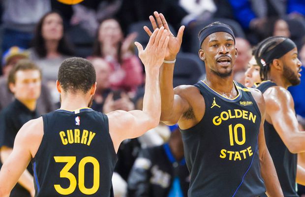 Steph Curry și Jimmy Butler, „Batman” și „Robin” în victoria care a adus calificarea lui Golden State Warriors în play-off-ul NBA