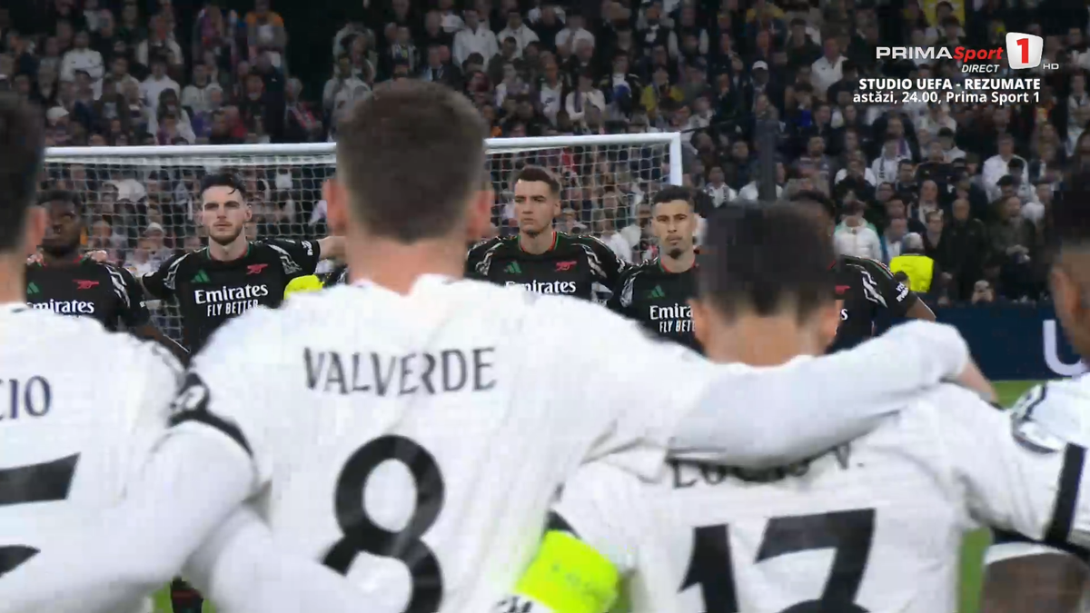 Moment de reculegere emoționant înainte de Real Madrid - Arsenal