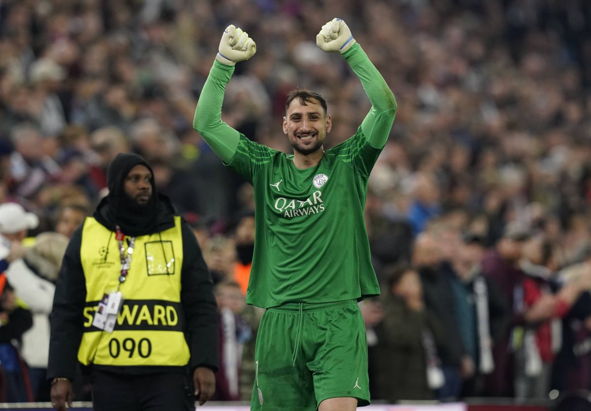 Gianluigi Donnarumma a fost din nou miraculos în poarta lui PSG pe Villa Park