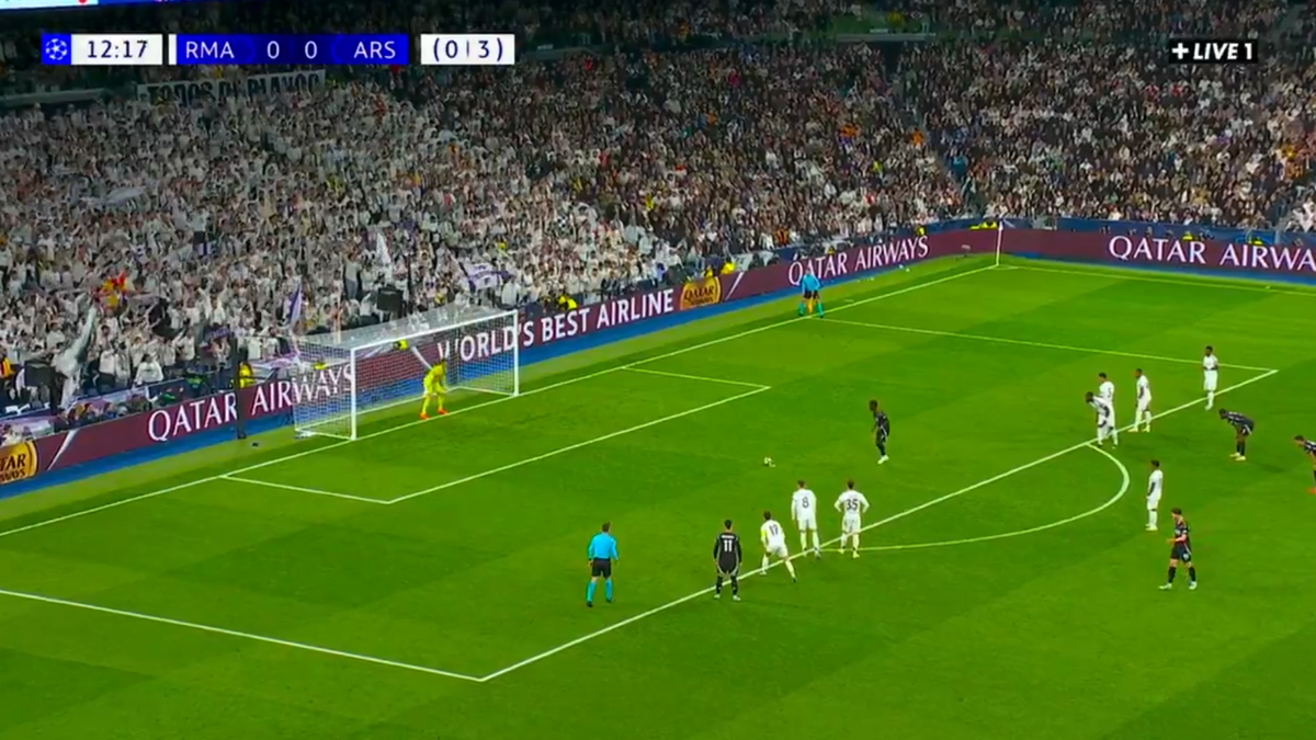 Moment important în Real Madrid - Arsenal » Și-a bătut joc de un penalty cu o „scăriță” stranie