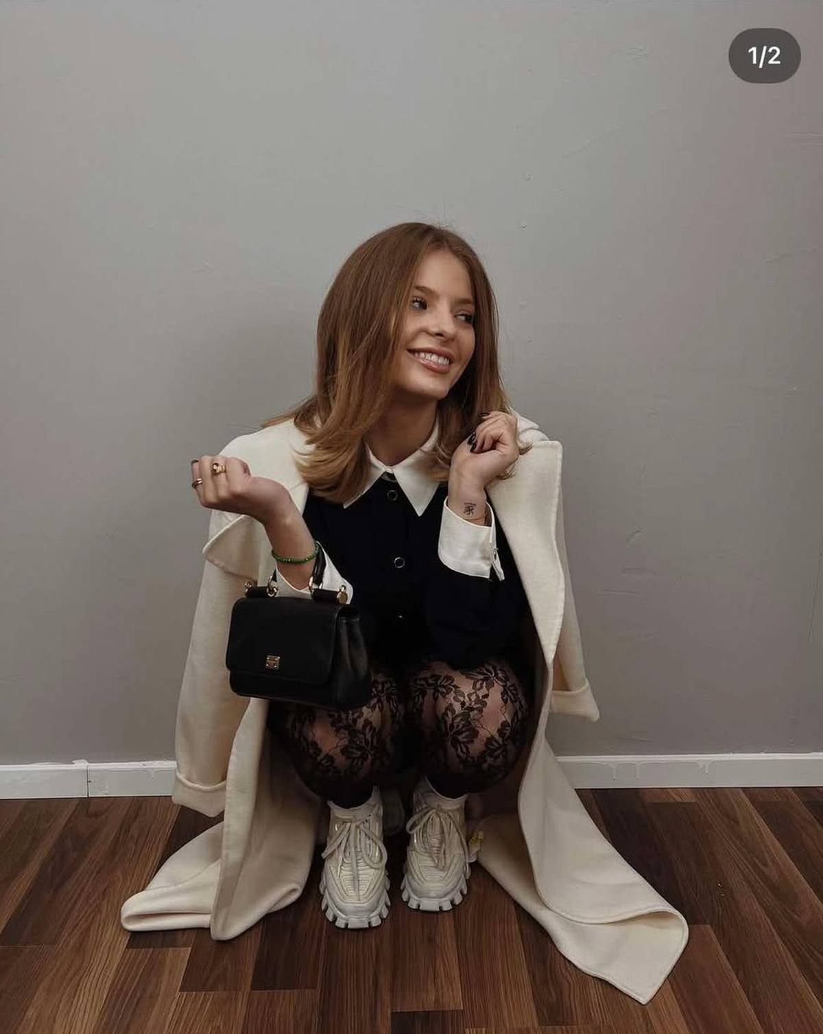 Bîrligea și iubita Antonia au mers la Real Madrid - Arsenal » Nu și-au ascuns simpatiile: ce tricouri au purtat