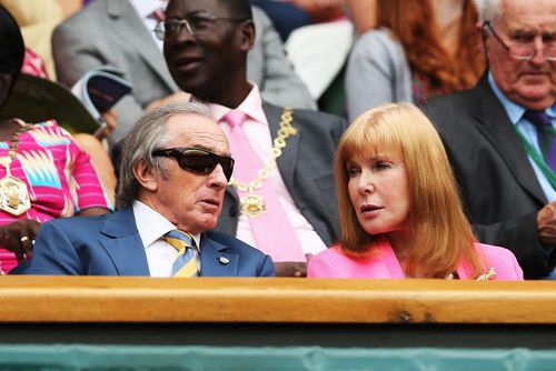 Jackie Stewart și soția sa, Helen, în 2014 Foto: Guliver/GettyImages