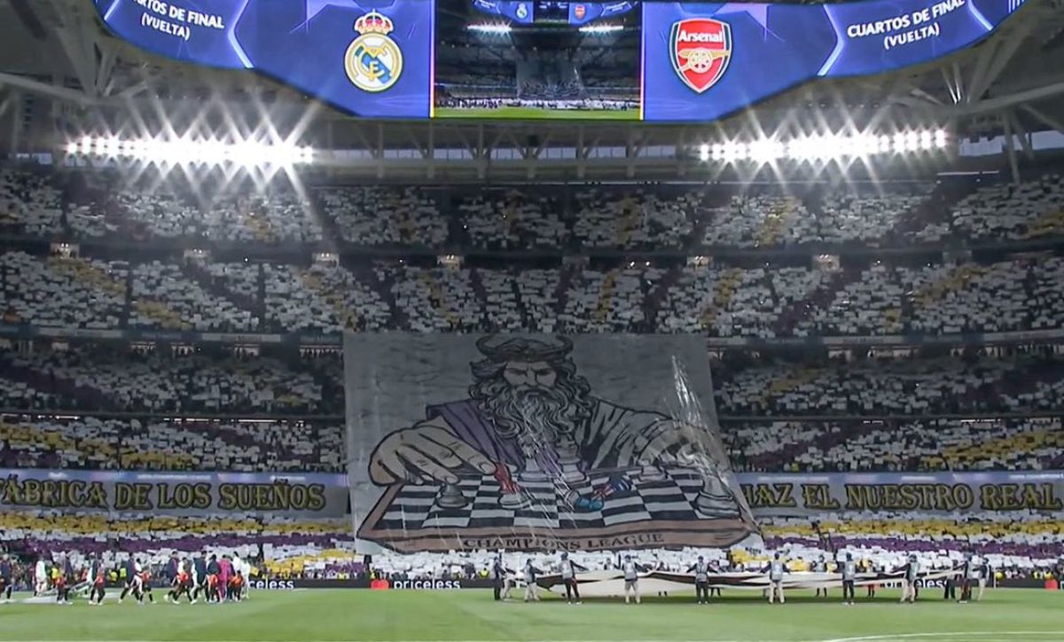 Scenografia din Real Madrid - Arsenal