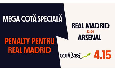 Mega Cotă Specială la Real Madrid – Arsenal