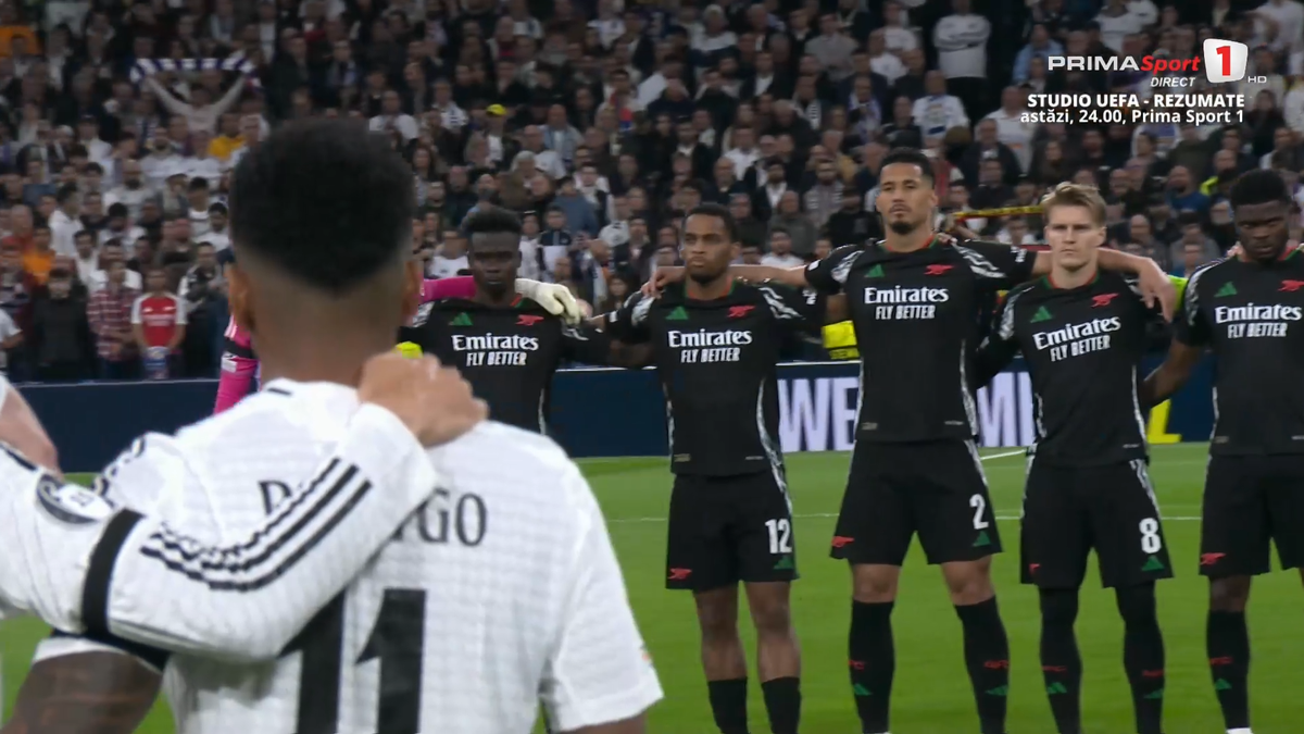 Moment de reculegere emoționant înainte de Real Madrid - Arsenal