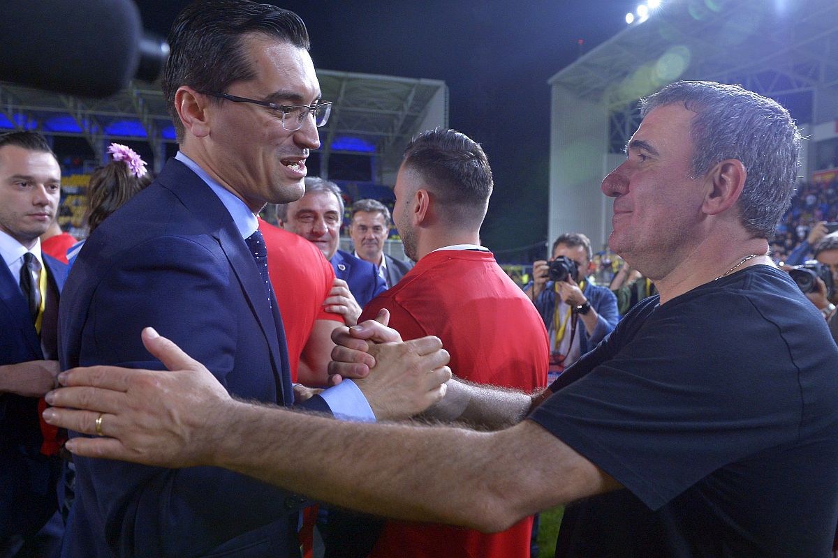 Gică Hagi și Răzvan Burleanu: diverse ipostaze