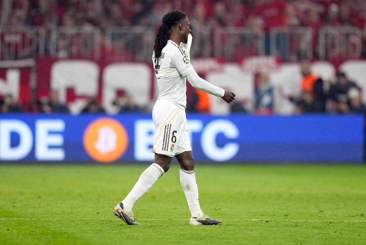 Eliminarea lui Camavinga din meciul Bayern - Real