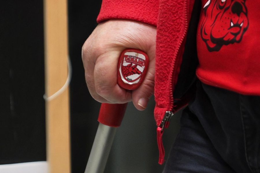 Celebrul lider de galerie a venit în baston să vadă colecția lui Mircea Lucescu