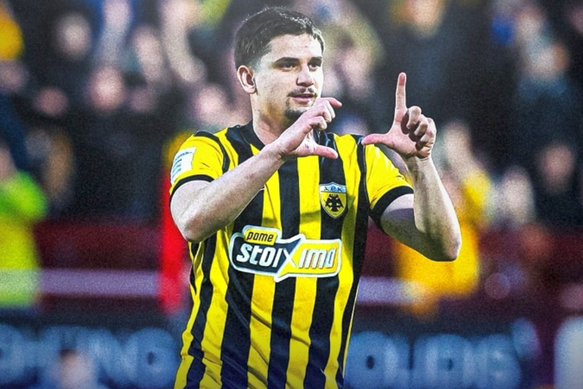 Gest de suflet pentru Mircea Lucescu, după ce a marcat în AEK Atena - Rayo Vallecano