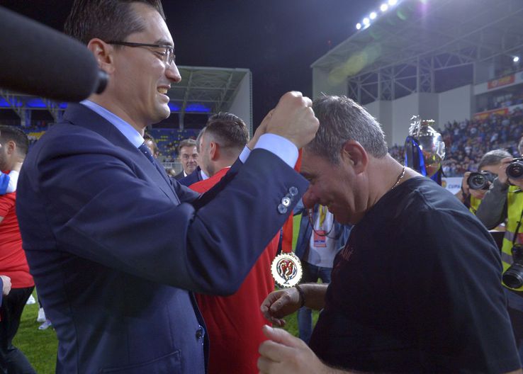 Răzvan Burleanu și Gheorghe Hagi vor colabora în premieră / FOTO: Cristi Preda (GSP)