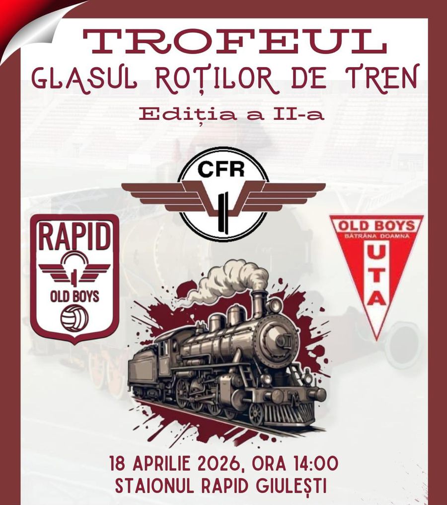 Cristi Săpunaru, înapoi pe gazon în Giulești! » Rapid Old Boys se luptă pentru Trofeul „Glasul Roților de Tren”