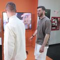 Florin Tănase și Mihai Popescu, prezenți la expoziție // FOTO Andrei Furnigă