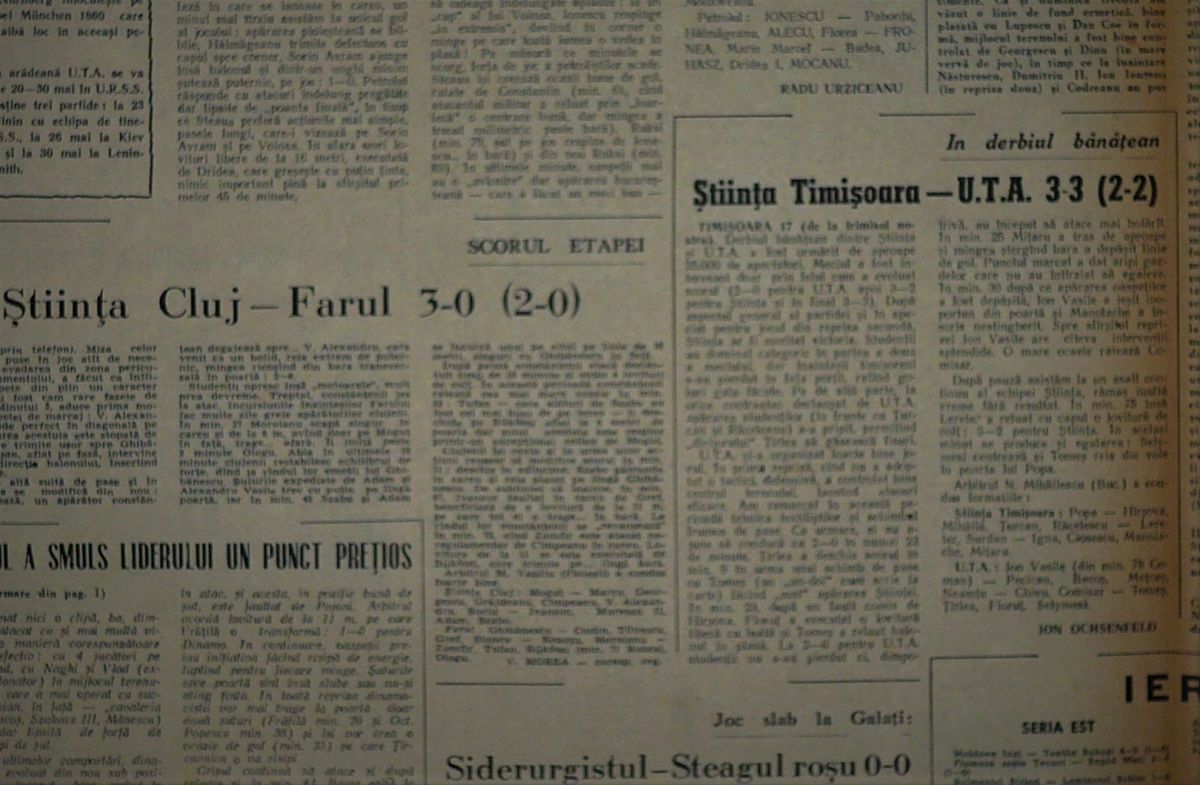 57 de ani de la meciul care a declanșat ura între Arad și Timișoara: „La final a fost măcel! Galeriile s-au înfrățit și s-au bătut cu Miliția!”